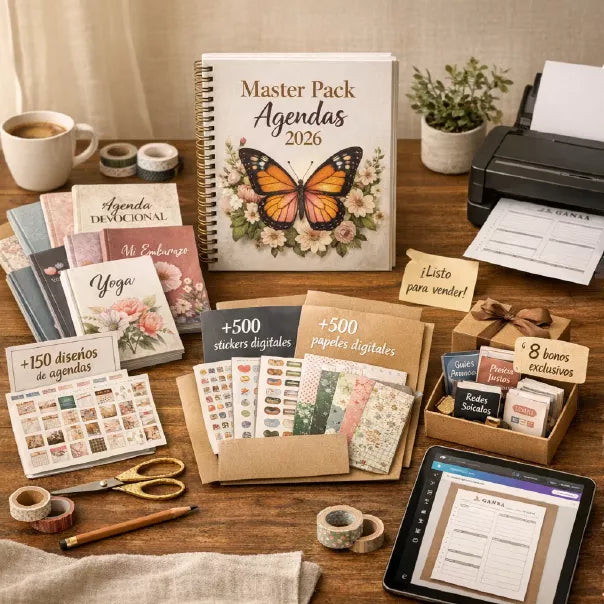 📗 Master Pack de Agendas Editables (+200 diseños)